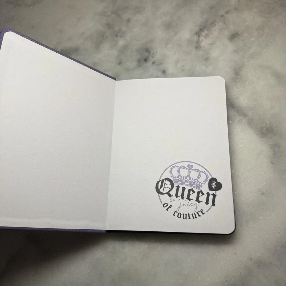 Juicy Couture Purple Journal Notebook 250 Pages Queen of Couture New